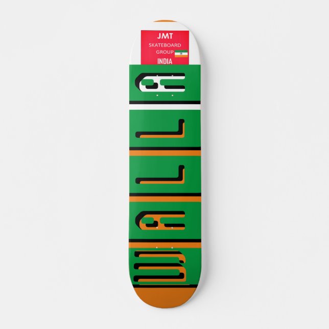 JMT INDIA WALLA 7 3/4" Skateboard Deck (Vorne)