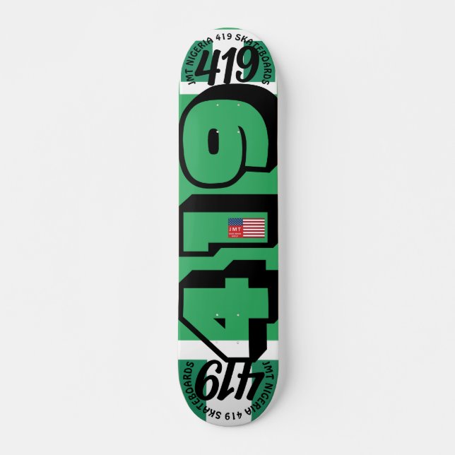 JMT NIGERIA 419 7 3/4" Skateboard Deck (Devant)