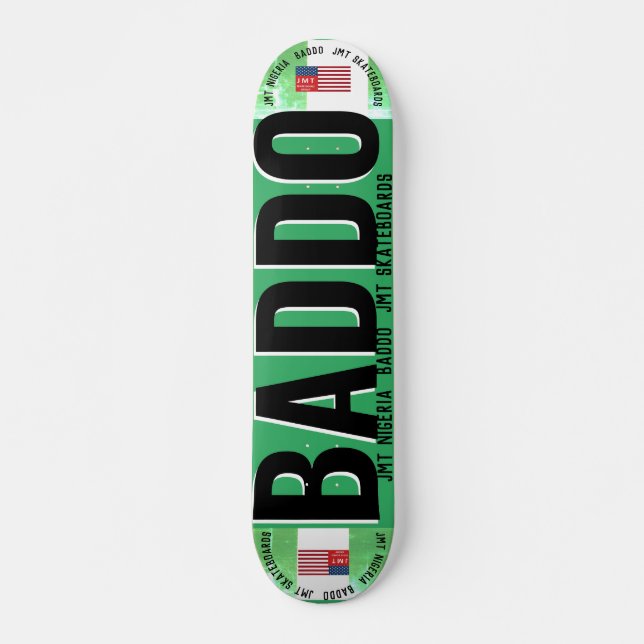 JMT NIGERIA BADDO 7 3/4" Skateboard Deck (Devant)