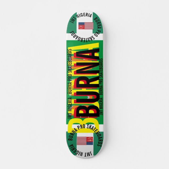 JMT NIGERIA BURNA 7 3/4" Skateboard Deck (Devant)