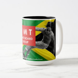 JMT OFFIZIELLES SKATEBOARD  ZWEIFARBIGE TASSE