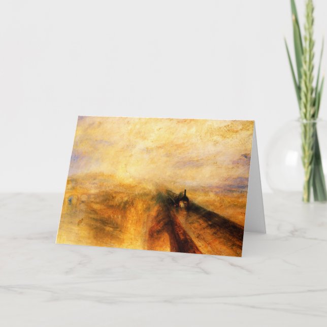 JMW Turner Rain Steam und Speed Grußkarte Karte (Vorderseite)