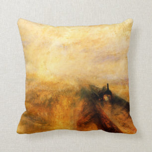 JMW Turner Regen-Dampf und Kissen