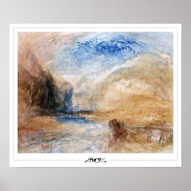 JMW Turner Zedign Art Poster #362-3 (Vorne)