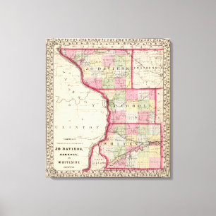 Jo Daviess, Carroll, Whiteside Landkreise Leinwanddruck