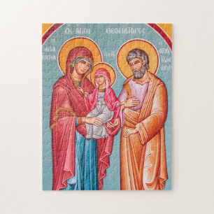 Joachim, Anna und das orthodoxe Theotokos-Symbol