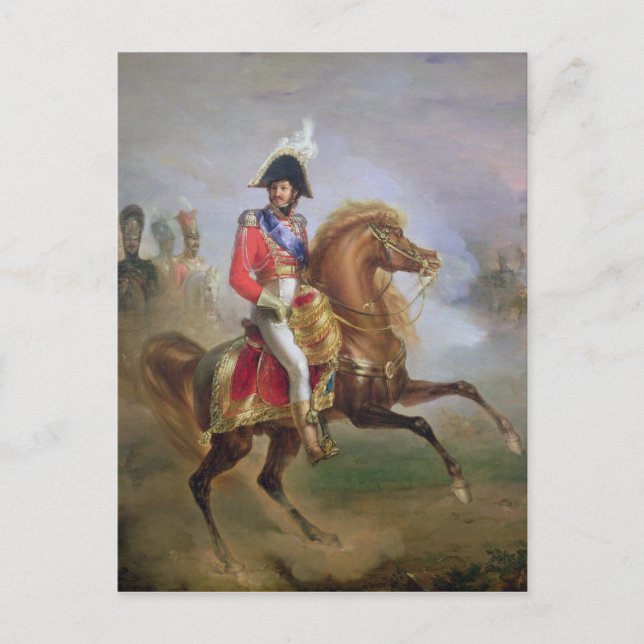 Joachim Murat auf Horseback, 1814-15 Postkarte (Vorderseite)