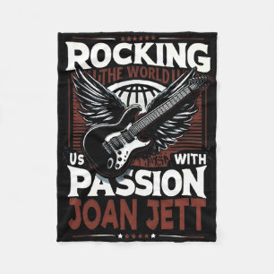 Joan Jetts Black Fleece Blanket: Stilvoller Komfor