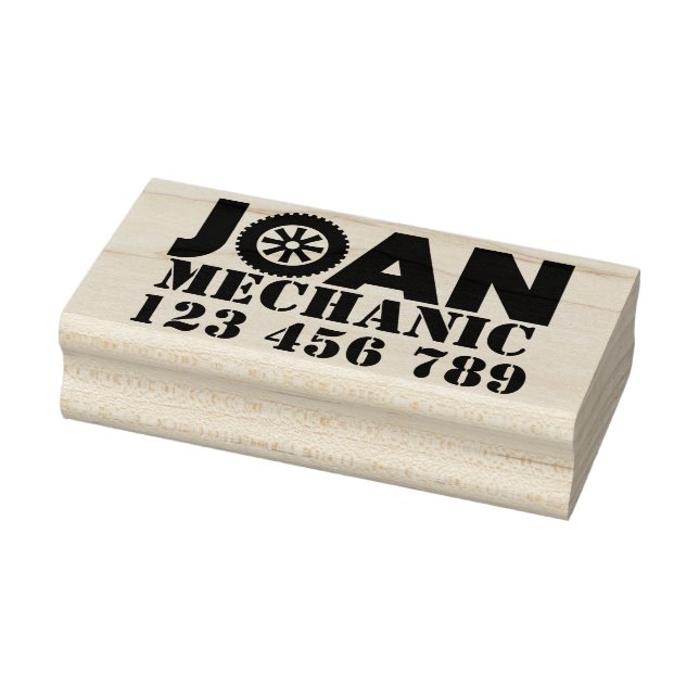 Joan Mechanic Rubber Briefmarke Gummistempel (Stempel)