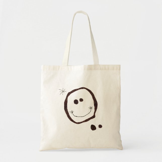 Joan miro glückliche Gesichtstasche Tragetasche (Vorne)