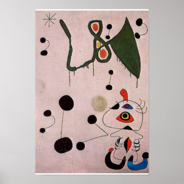 joan miro paintings art, abstract art poster (Vorne)