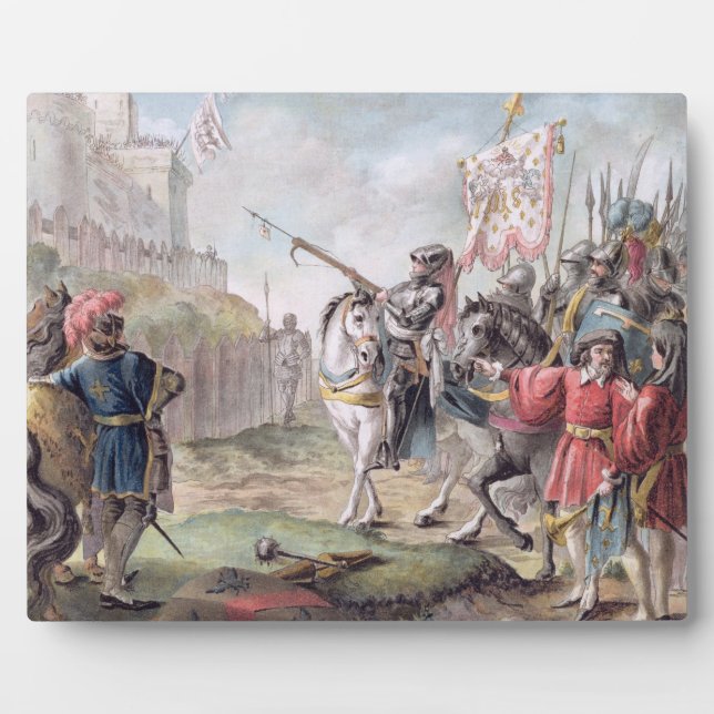 Joan of Arc (1412-31) Verlasse Englisch Fotoplatte (Vorderseite)