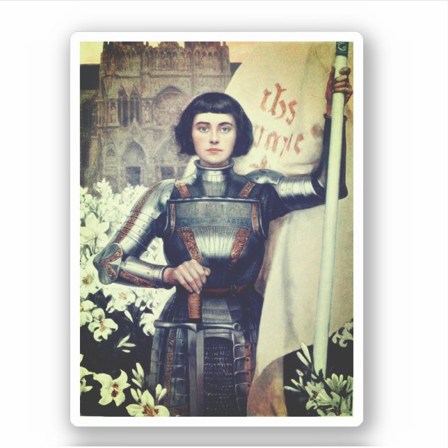 Joan of Arc (Albert Lynch Illustration) Aufkleber (Vorderseite)