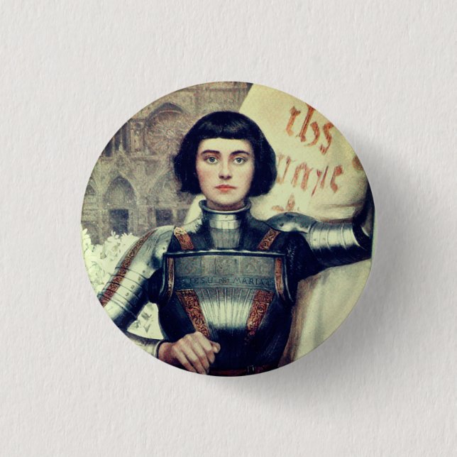 Joan of Arc (Albert Lynch Illustration) Button (Vorderseite)