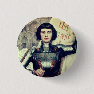 Joan of Arc (Albert Lynch Illustration) Button