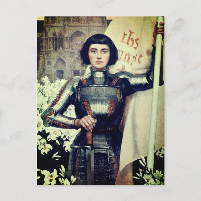Joan of Arc (Albert Lynch Illustration) Postkarte (Vorderseite)