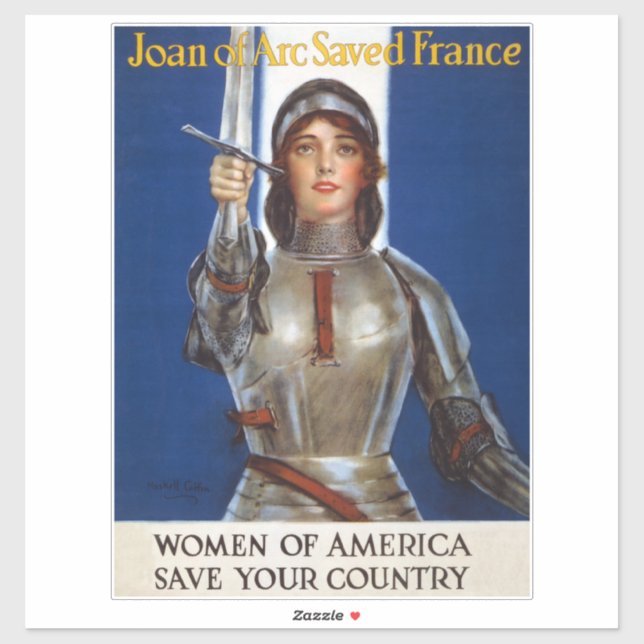 Joan of Arc: Das Dienstmädchen Orleans, Ritter Her Aufkleber (Blatt)