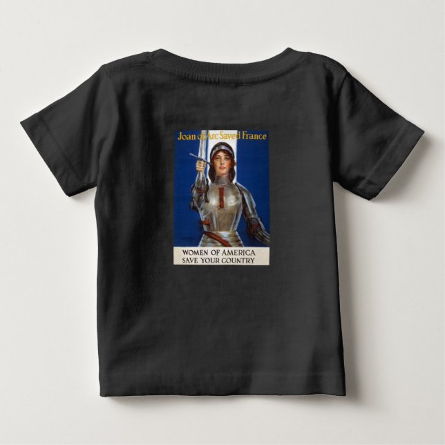 Joan of Arc: Das Dienstmädchen Orleans, Ritter Her Baby T-shirt (Rückseite)