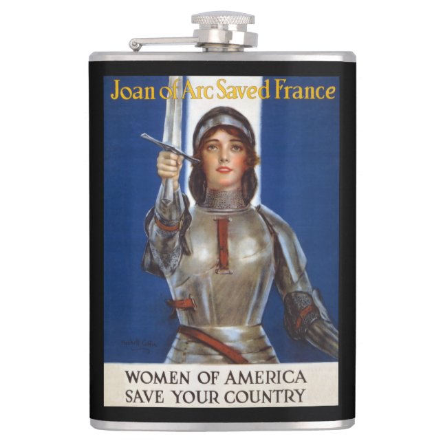 Joan of Arc: Das Dienstmädchen Orleans, Ritter Her Flachmann (Vorderseite)