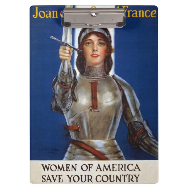 Joan of Arc: Das Dienstmädchen Orleans, Ritter Her Klemmbrett (Vorderseite)