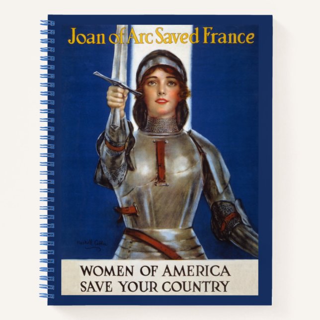 Joan of Arc: Das Dienstmädchen Orleans, Ritter Her Notizbuch (Vorderseite)