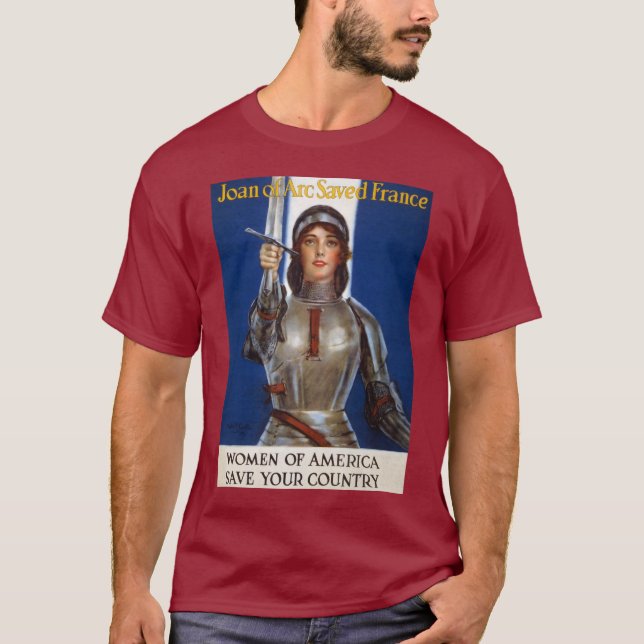 Joan of Arc: Das Dienstmädchen Orleans, Ritter Her T-Shirt (Vorderseite)