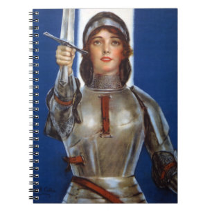 Joan of Arc French Heroine Knight National Held Notizblock