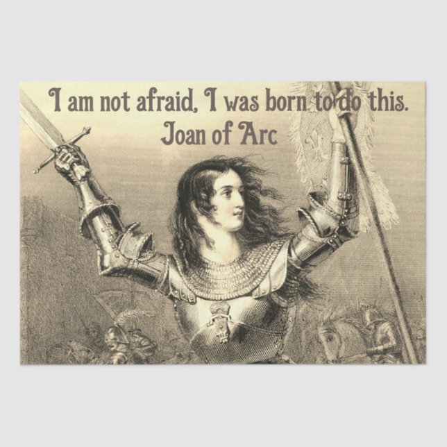 Joan of Arc Gift Tissue Paper Seidenpapier (Vorderseite)