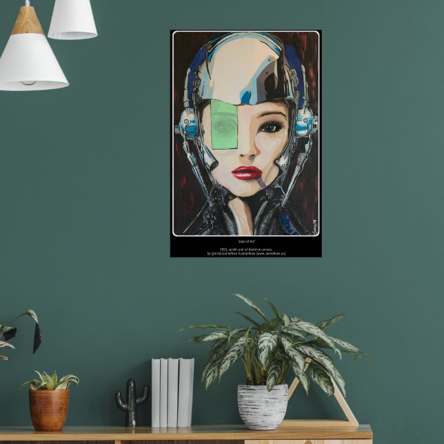 'Joan of Arc' Malerei auf einem Poster (Wohnzimmer 1)