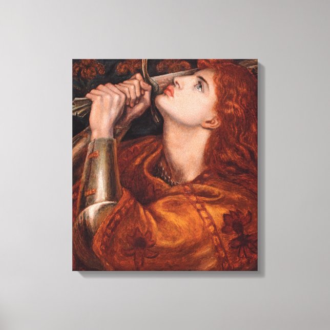 Joan of Arc (Portrait) (von Dante Gabriel Rossetti Leinwanddruck (Vorderseite)