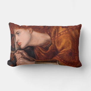 Joan of Arc (Portrait) (von Dante Gabriel Rossetti Lendenkissen