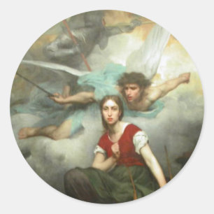 Joan of Arc Runder Aufkleber