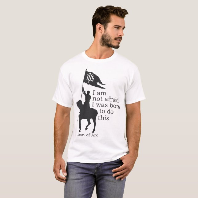 Joan of Arc Silhouette Ich bin nicht unsicher Zita T-Shirt (Vorne ganz)