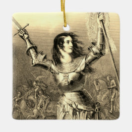 Joan of Arc Square Ornament