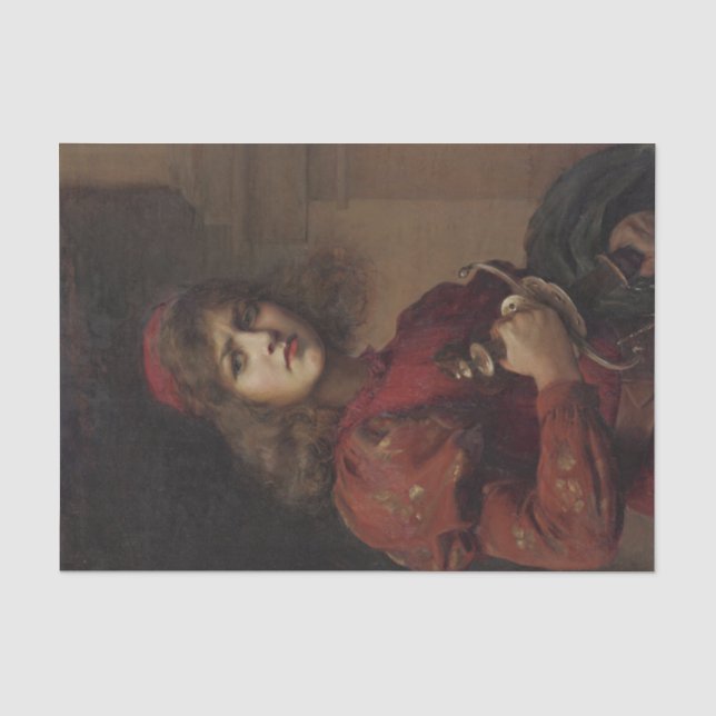 Joan of Arc Tissue Paper Decoupage Seidenpapier (Vorderseite)