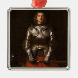 Joan of Arc (von John Everett Millais) Ornament Aus Metall