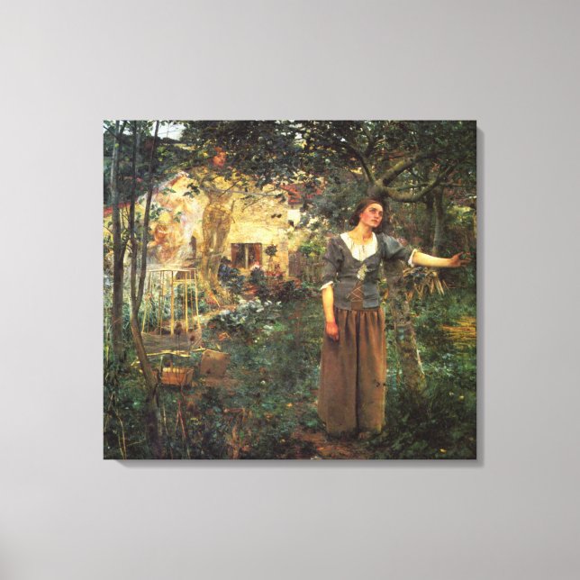 Joan of Arc von Jules Bastien Lapage Leinwanddruck (Vorderseite)