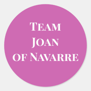 Joan of Navarre Queen of England Runder Aufkleber