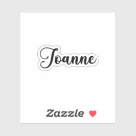 Joanne Name - Handgeschriebene Kalligrafie Aufkleber