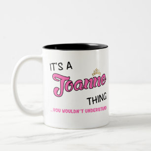Joanne, was du nicht verstehen würdest zweifarbige tasse