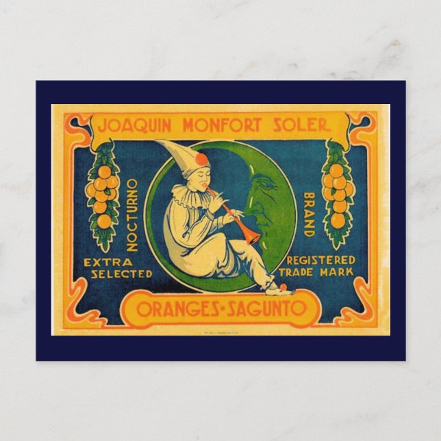 Joaquin Orange Postkarte (Vorderseite)