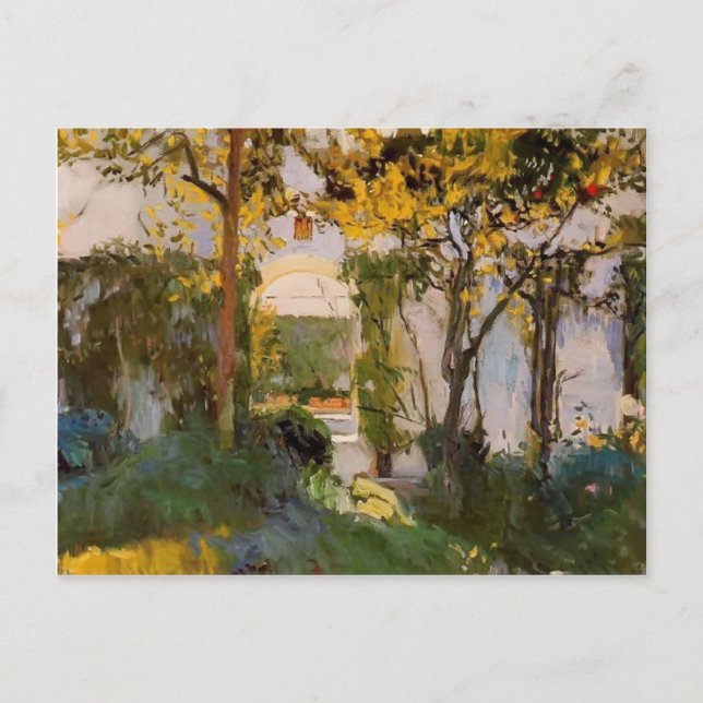 Joaquín Sorolla - Alter Garten Alcazar in Sevilla Postkarte (Vorderseite)