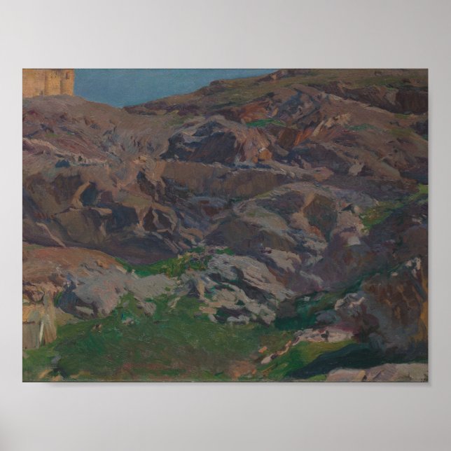 Joaquin Sorolla - Castle San Servando, Toledo Poster (Vorne)