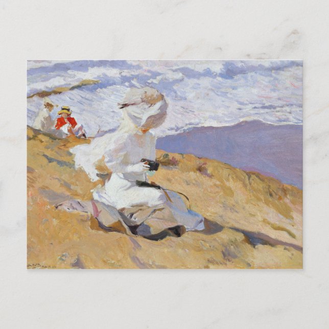 Joaquin Sorolla - Den Moment erfassen Postkarte (Vorderseite)