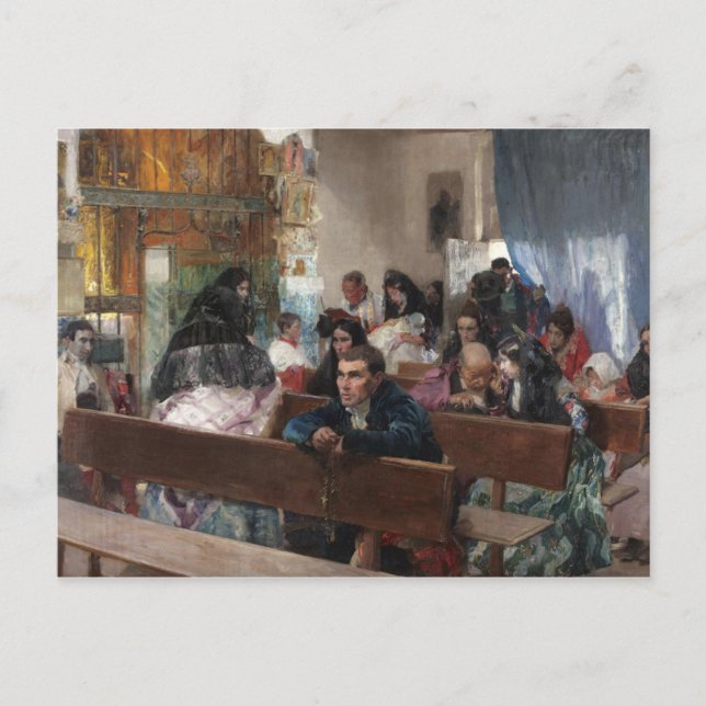 Joaquin Sorolla - Die Taufe Postkarte (Vorderseite)