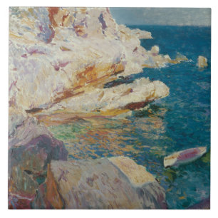 Joaquin Sorolla-Felsen von Javea und dem Weißen Bo Fliese