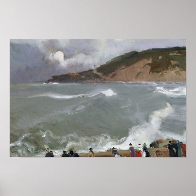 Joaquin Sorolla - Frühstück, San Sebastian Poster (Vorne)