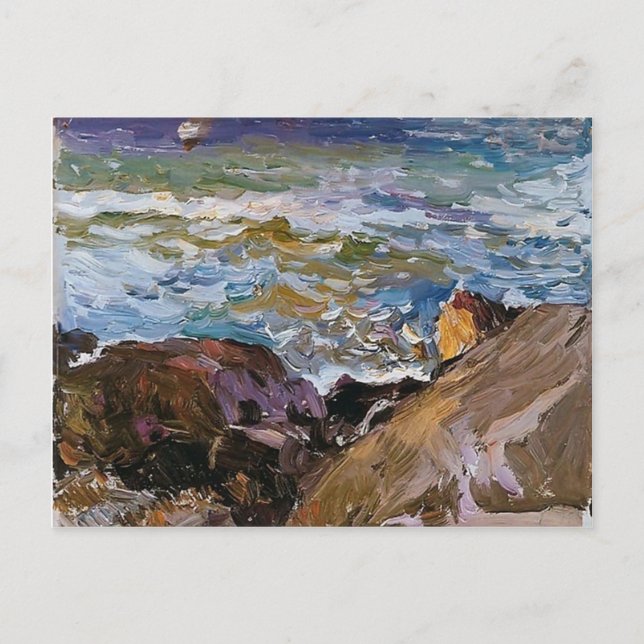 Joaquín Sorolla - Meer auf Ibiza Postkarte (Vorderseite)