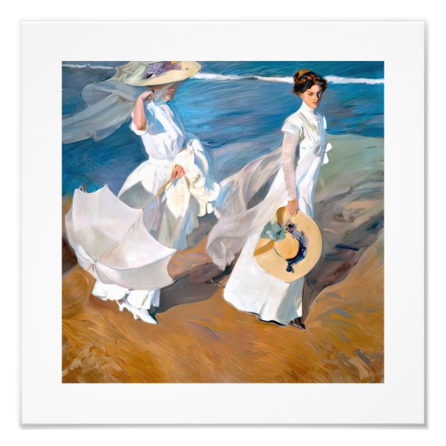 Joaquín Sorolla paseos a orillas del mar Fotodruck (Vorne)