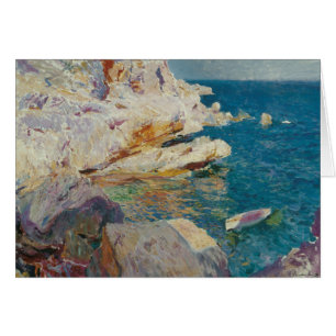 Joaquin Sorolla-Rocks de Javea et le Bateau Blanc
